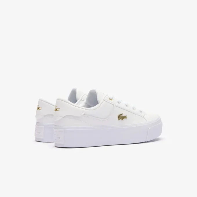 Ziane platformleersneakers voor dames