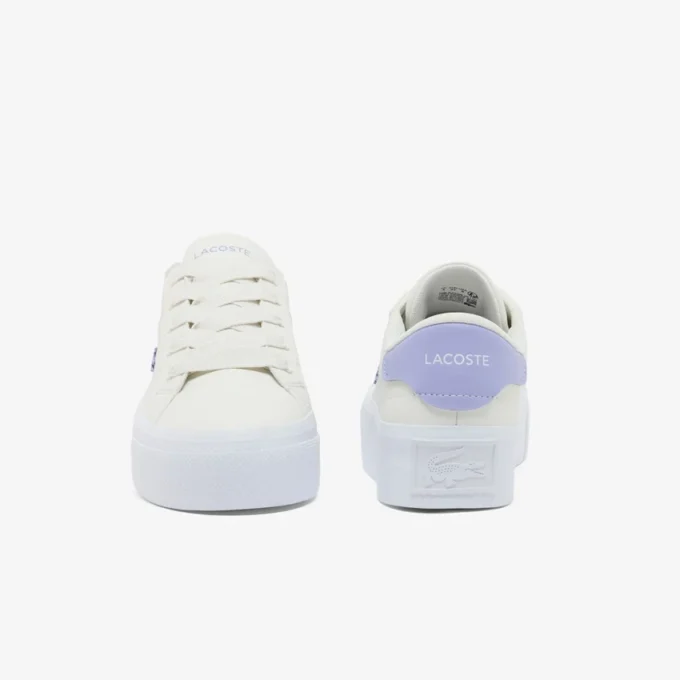 Ziane platformleersneakers voor dames
