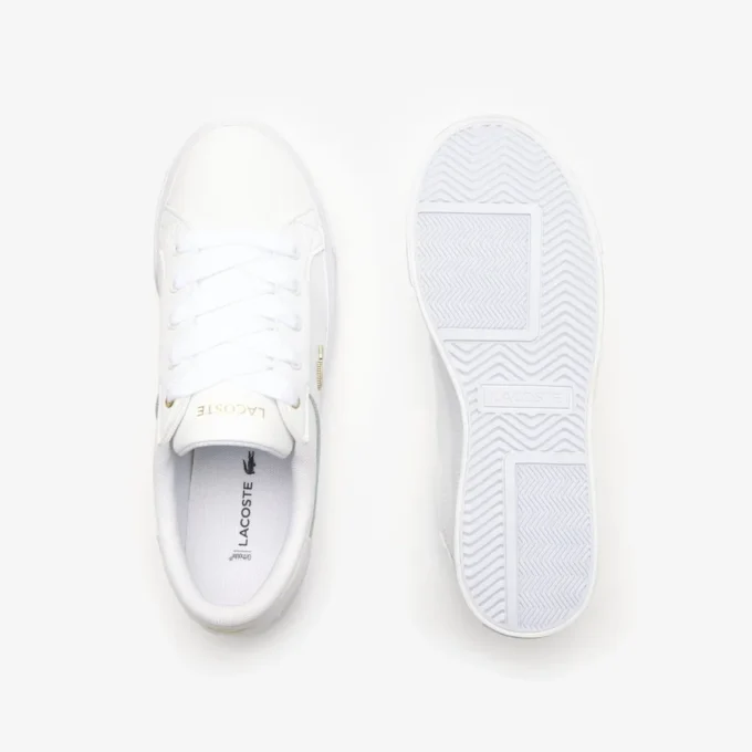Ziane platformleersneakers voor dames