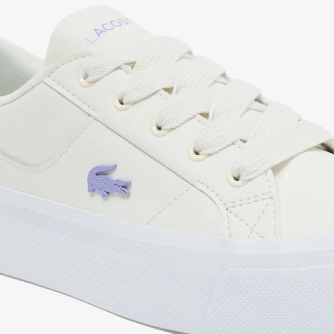 Ziane platformleersneakers voor dames