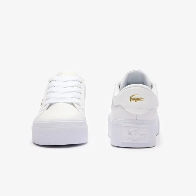 Ziane platformleersneakers voor dames