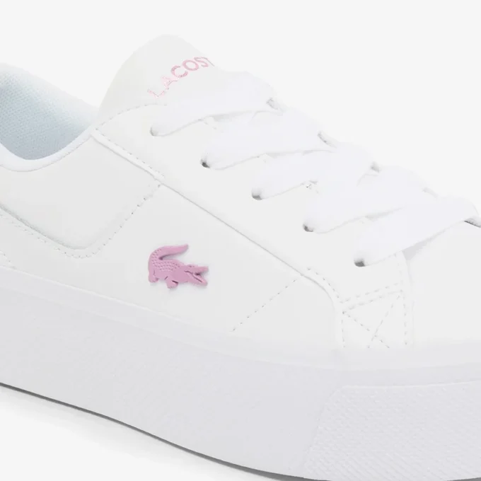 Ziane platformleersneakers voor dames