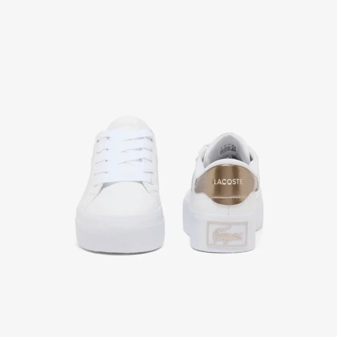 Ziane platformleersneakers voor dames