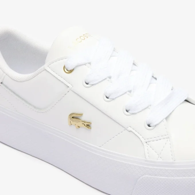 Ziane platformleersneakers voor dames