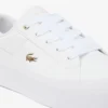 Ziane platformleersneakers voor dames