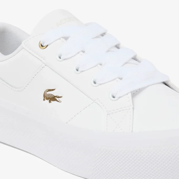 Ziane platformleersneakers voor dames